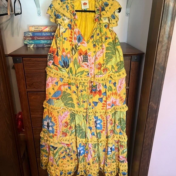 FARM Rio | Dresses | Farm Rio Summer Garden Floral Midi Dress | Poshmark